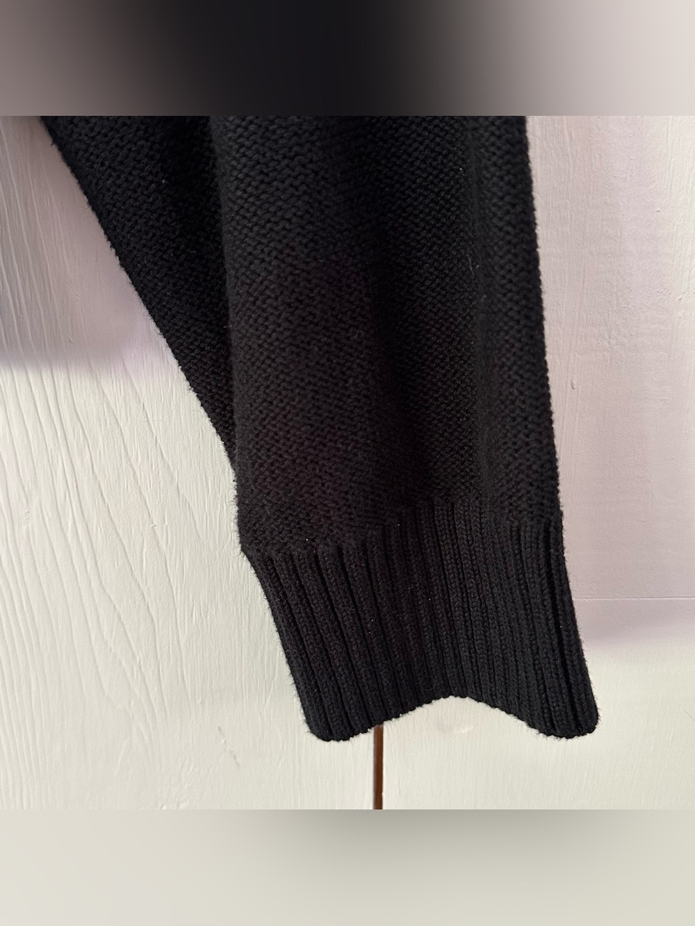 Quince 100% Organic Cotton Cropped Cardigan Sz L Black - Picture 12 of 14